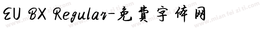 EU BX Regular字体转换